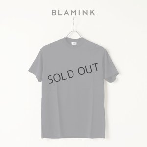 画像1: {SOLD}BLAMINK ブラミンク コットンクルーネック刺繍ショートスリーブTシャツ{7917-222-0010-NVY-BAS}