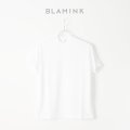   【Regular item】BLAMINK ブラミンク コットンクルーネック刺繍ショートスリーブTシャツ{7917-222-0010-WHT-BJS}
