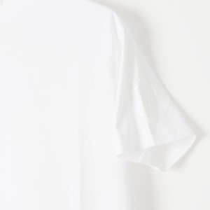 画像4:   【Regular item】BLAMINK ブラミンク コットンクルーネック刺繍ショートスリーブTシャツ{7917-222-0010-WHT-BJS}