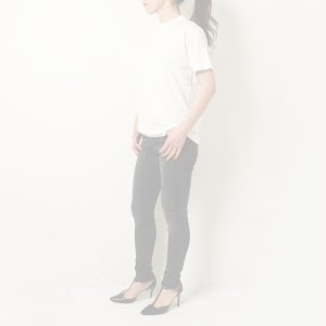 画像9:   【Regular item】BLAMINK ブラミンク コットンクルーネック刺繍ショートスリーブTシャツ{7917-222-0010-WHT-BJS}