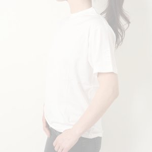 画像13:   【Regular item】BLAMINK ブラミンク コットンクルーネック刺繍ショートスリーブTシャツ{7917-222-0010-WHT-BJS}
