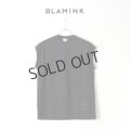 {SOLD}【Regular item】BLAMINK ブラミンク コットンクルーネック刺繍ノースリーブTシャツ{7917-222-0011-BLK-BJS}