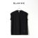 画像1: {SOLD}【Regular item】BLAMINK ブラミンク コットンクルーネック刺繍ノースリーブTシャツ{7917-222-0011-BLK-BJS} (1)