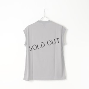 画像2: {SOLD}【Regular item】BLAMINK ブラミンク コットンクルーネック刺繍ノースリーブTシャツ{7917-222-0011-GRY-BJS}