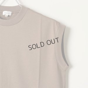画像3: {SOLD}【Regular item】BLAMINK ブラミンク コットンクルーネック刺繍ノースリーブTシャツ{7917-222-0011-MOCA-BAS}