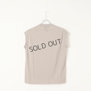 画像6: {SOLD}【Regular item】BLAMINK ブラミンク コットンクルーネック刺繍ノースリーブTシャツ{7917-222-0011-MOCA-BAS}