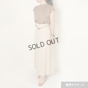 画像7: {SOLD}【Regular item】BLAMINK ブラミンク コットンクルーネック刺繍ノースリーブTシャツ{7917-222-0011-MOCA-BAS}