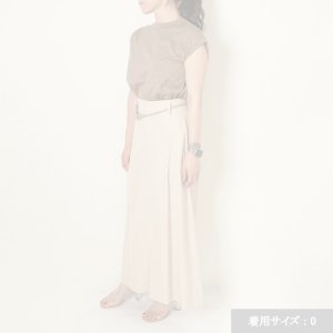 画像8:   【Regular item】BLAMINK ブラミンク コットンクルーネック刺繍ノースリーブTシャツ{7917-222-0011-MOCA-BAS}