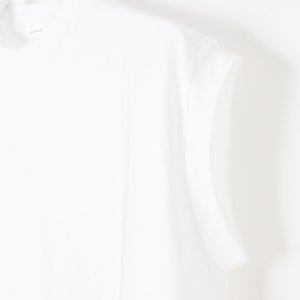 画像4:  {SOLD} 【Regular item】BLAMINK ブラミンク コットンクルーネック刺繍ノースリーブTシャツ{7917-222-0011-WHT-BJS}