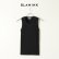 画像1: BLAMINK ブラミンク コットンリブノースリーブカットソー{7917-299-0020-BLK-BAS} (1)