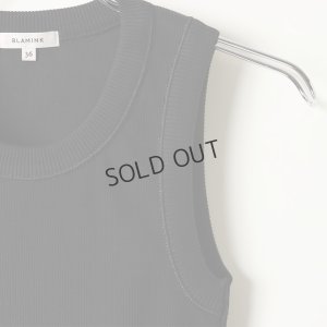画像3: {SOLD}BLAMINK ブラミンク コットンリブノースリーブカットソー{7917-299-0020-BLK-BAS}