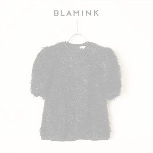 画像1:   BLAMINK ブラミンク PRE クルーネックショートスリーブ{7917-299-0036-BLK-BBA}