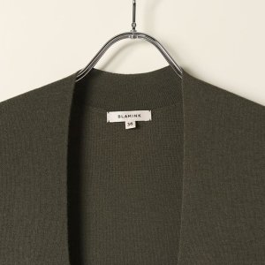 画像2: 【 40%OFF セール99,000円→59,400円】 BLAMINK ブラミンク カシミヤハイツイストVネックベスト{7918-230-0060-OLV-BAA}