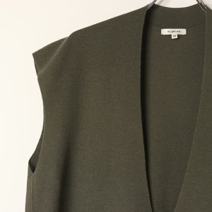 画像3: 【 40%OFF セール99,000円→59,400円】 BLAMINK ブラミンク カシミヤハイツイストVネックベスト{7918-230-0060-OLV-BAA}