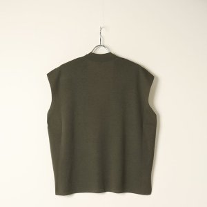 画像6: 【 40%OFF セール99,000円→59,400円】 BLAMINK ブラミンク カシミヤハイツイストVネックベスト{7918-230-0060-OLV-BAA}