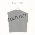 {SOLD}BLAMINK ブラミンク PRE 7Gカシミヤファーノースリーブニット{7918-299-0069-BLK-BBA}