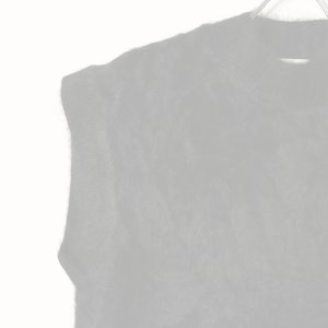 画像3:   BLAMINK ブラミンク PRE 7Gカシミヤファーノースリーブニット{7918-299-0069-BLK-BBA}