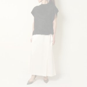 画像7:   BLAMINK ブラミンク PRE 7Gカシミヤファーノースリーブニット{7918-299-0069-BLK-BBA}