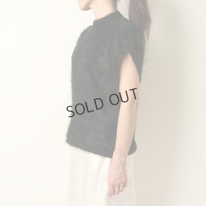 画像10: {SOLD}BLAMINK ブラミンク PRE 7Gカシミヤファーノースリーブニット{7918-299-0069-BLK-BBA}