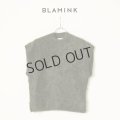 {SOLD}BLAMINK ブラミンク PRE 7Gカシミヤファーノースリーブニット{7918-299-0069-OLV-BBA}