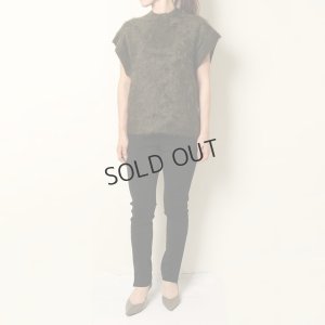 画像7: {SOLD}BLAMINK ブラミンク PRE 7Gカシミヤファーノースリーブニット{7918-299-0069-OLV-BBA}