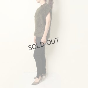 画像8: {SOLD}BLAMINK ブラミンク PRE 7Gカシミヤファーノースリーブニット{7918-299-0069-OLV-BBA}