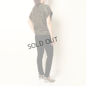 画像9: {SOLD}BLAMINK ブラミンク PRE 7Gカシミヤファーノースリーブニット{7918-299-0069-OLV-BBA}