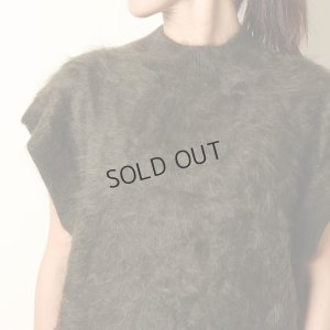 画像11: {SOLD}BLAMINK ブラミンク PRE 7Gカシミヤファーノースリーブニット{7918-299-0069-OLV-BBA}