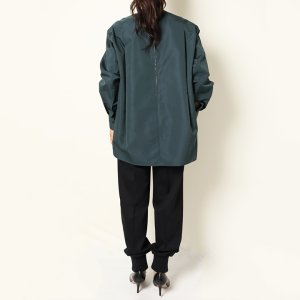 画像11: 【 40%OFF セール93,500円→56,100円】 BLAMINK ブラミンク コットンシルクバックジップブラウス{7921-230-0159-GRN-BAA}