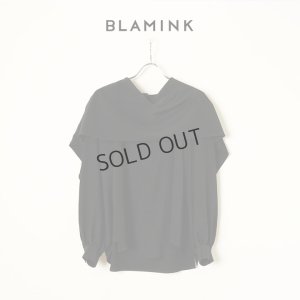 画像1: {SOLD}BLAMINK ブラミンク PRE シルクスカーフロングスリーブブラウス{7921-230-0204-BLK-BBA}