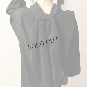 画像10: {SOLD}BLAMINK ブラミンク PRE シルクスカーフロングスリーブブラウス{7921-230-0204-BLK-BBA}