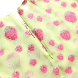 画像7: 【 40%OFF セール93,500円→56,100円】 BLAMINK ブラミンク シルクポリエステル ストロベリークルーネックブラウス{7921-299-0066-PNK-AIS}