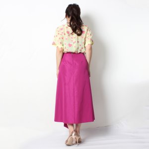 画像13: 【 40%OFF セール93,500円→56,100円】 BLAMINK ブラミンク シルクポリエステル ストロベリークルーネックブラウス{7921-299-0066-PNK-AIS}