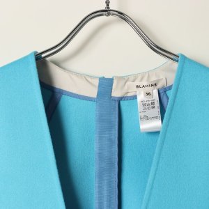 画像2: 【 40%OFF セール253,000円→151,800円】 BLAMINK ブラミンク ウールカシミアVネック パフスリーブブラウス{7921-299-0202-TQ-BBA}