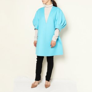 画像10: 【 40%OFF セール253,000円→151,800円】 BLAMINK ブラミンク ウールカシミアVネック パフスリーブブラウス{7921-299-0202-TQ-BBA}