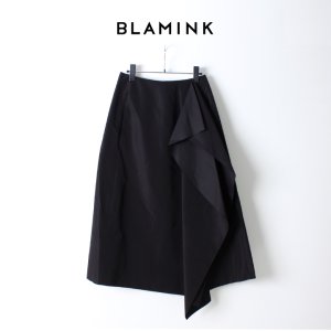 画像1: BLAMINK ブラミンク コットンシルク ラッフルスカート{-AHA}