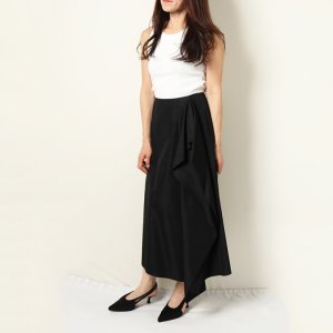 画像13: 【 40%OFF セール93,500円→56,100円】 BLAMINK ブラミンク コットンシルク ラッフルスカート{-AHA}