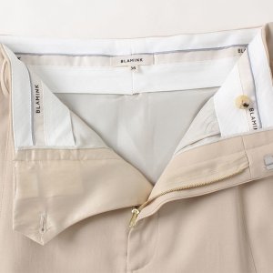 画像7: 【 40%OFF セール93,500円→56,100円】 BLAMINK ブラミンク ウールコットン ロングトラペーズスカート{7924-230-0136-BEG-AIS}