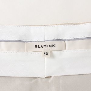 画像8: 【 40%OFF セール93,500円→56,100円】 BLAMINK ブラミンク ウールコットン ロングトラペーズスカート{7924-230-0136-BEG-AIS}