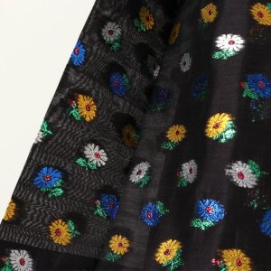 画像4: 【 40%OFF セール198,000円→118,800円】 BLAMINK ブラミンク ラメフラワーハンドプリーツスカート{7924-230-0222-BLK-BJA}