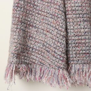 画像3: 【 40%OFF セール198,000円→118,800円】 BLAMINK ブラミンク ツイードフリンジスカート{7924-230-0236-PNK-BJA}