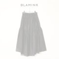   BLAMINK ブラミンク FALL シルクギャザー ロングスカート{7924-230-0326-BLK-BBA}