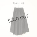 {SOLD}BLAMINK ブラミンク FALL シルクギャザー ロングスカート{7924-230-0326-BLK-BBA}