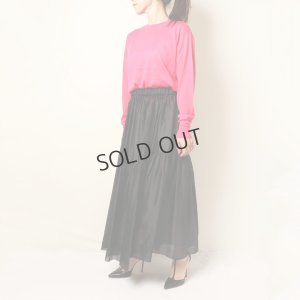 画像11: {SOLD}BLAMINK ブラミンク FALL シルクギャザー ロングスカート{7924-230-0326-BLK-BBA}