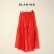 画像1: BLAMINK ブラミンク FALL シルクギャザー ロングスカート{7924-230-0326-RED-BBA} (1)