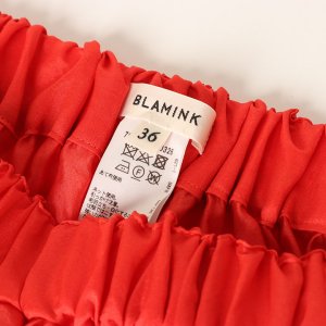 画像2: 【 40%OFF セール99,000円→59,400円】 BLAMINK ブラミンク FALL シルクギャザー ロングスカート{7924-230-0326-RED-BBA}