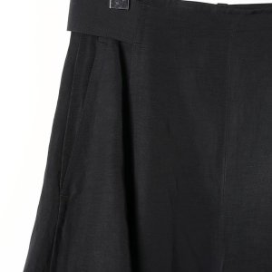 画像5: 【 40%OFF セール88,000円→52,800円】 BLAMINK ブラミンク レーヨンリネンサイドベルトフレアスカート{7924-299-0248-BLK-BAS}