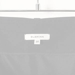 画像6:   BLAMINK ブラミンク レーヨンリネンサイドベルトフレアスカート{7924-299-0248-BLK-BAS}