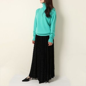 画像6: 【 40%OFF セール88,000円→52,800円】 BLAMINK ブラミンク リップジャガードギャザースカート{7924-299-0285-BLK-BAA}