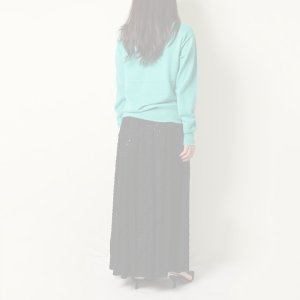 画像7:   BLAMINK ブラミンク リップジャガードギャザースカート{7924-299-0285-BLK-BAA}
